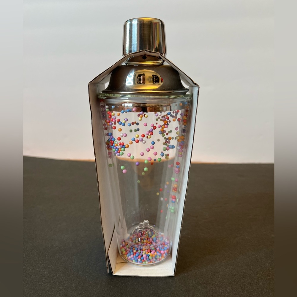Sprinkles Stainless Steel and Glass Cocktail Shaker